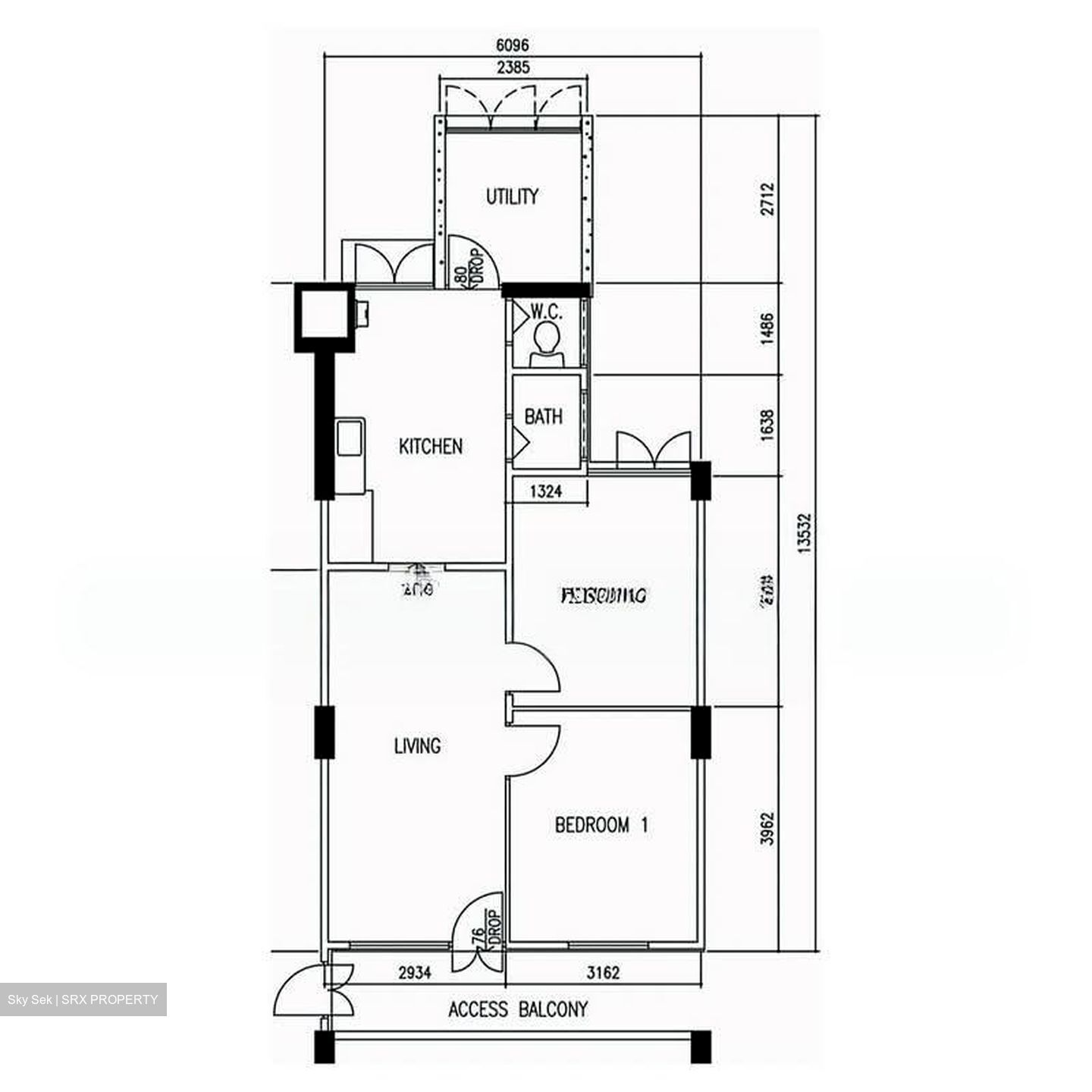 Blk 1 MARSILING DRIVE (Woodlands), HDB 3 Rooms #606430411